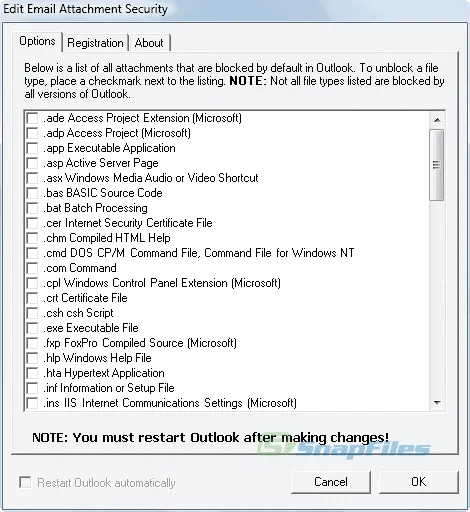 Attachment Security for Outlook Screenshot 1