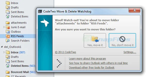 CodeTwo Move and Delete Watchdog Screenshot 1