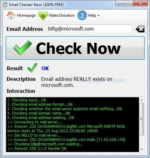 Email Checker Basic Screenshot 1