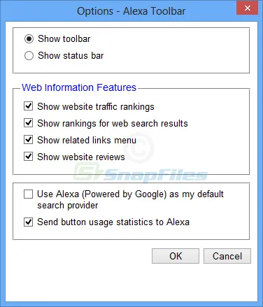 Alexa Toolbar for Firefox Screenshot 2