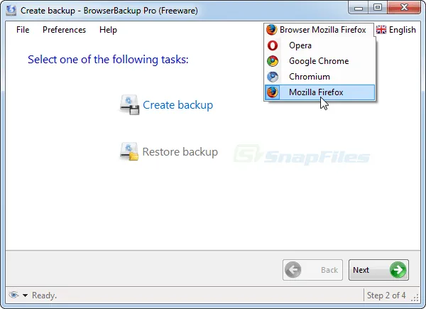 BrowserBackup Pro Screenshot 1