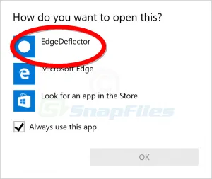 EdgeDeflector Screenshot 1