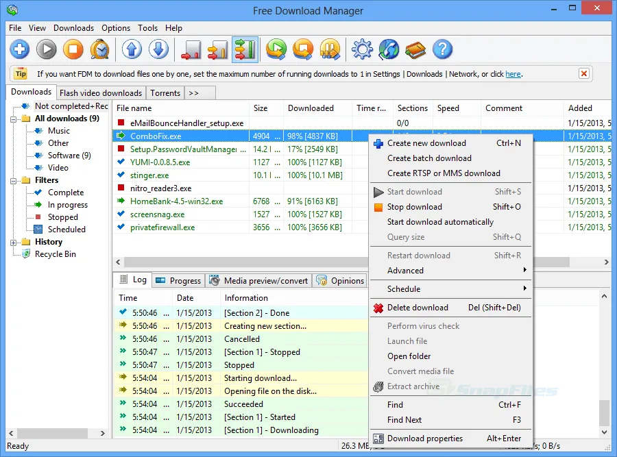 Free Download Manager Screenshot 1