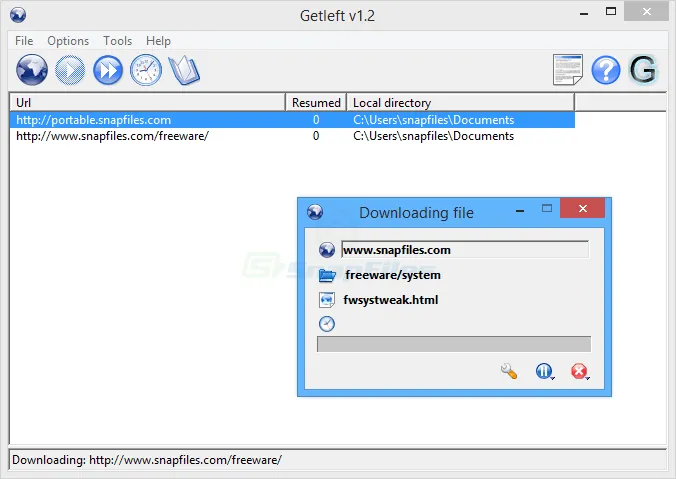 Getleft Screenshot 1