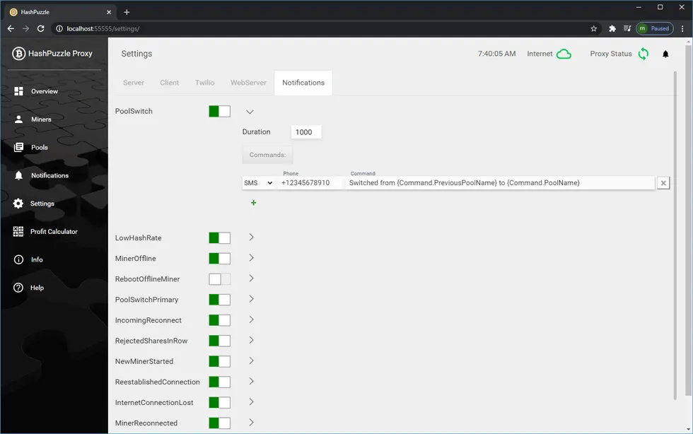 HashPuzzle Proxy Screenshot 2