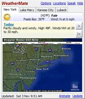 WeatherMate Screenshot 1