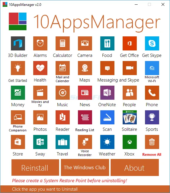 10AppsManager Screenshot 1