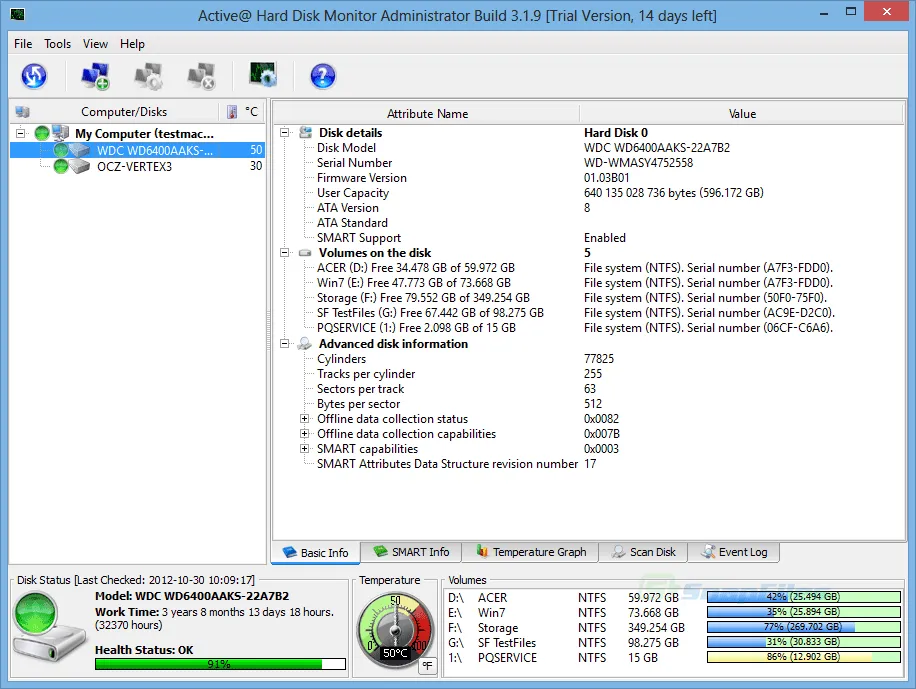 Active Hard Disk Monitor Screenshot 2