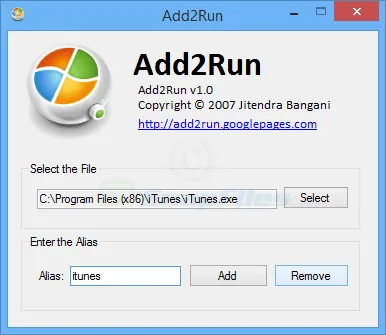 Add2Run Screenshot 1