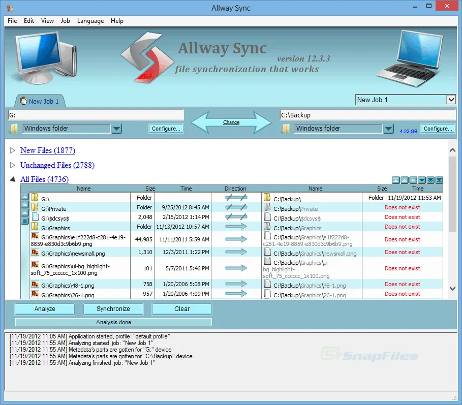 Allway Sync Screenshot 1