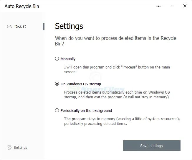 Auto Recycle Bin Screenshot 2