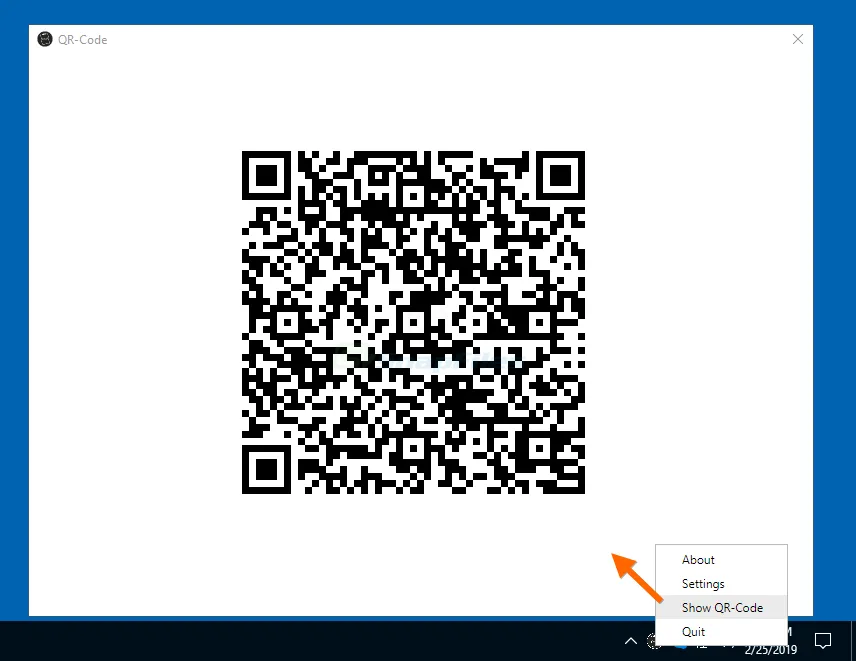 Clipboard to QR-Code Screenshot 2