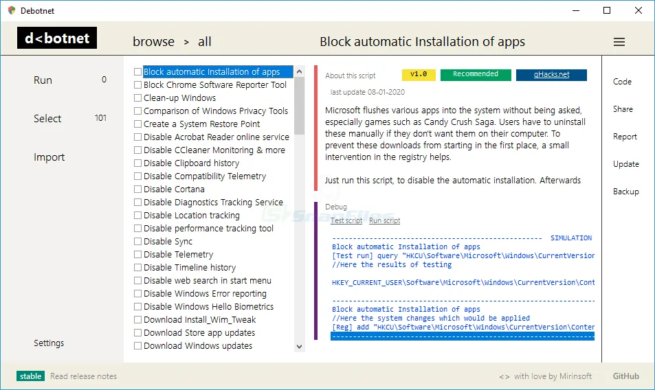 Debotnet Screenshot 1