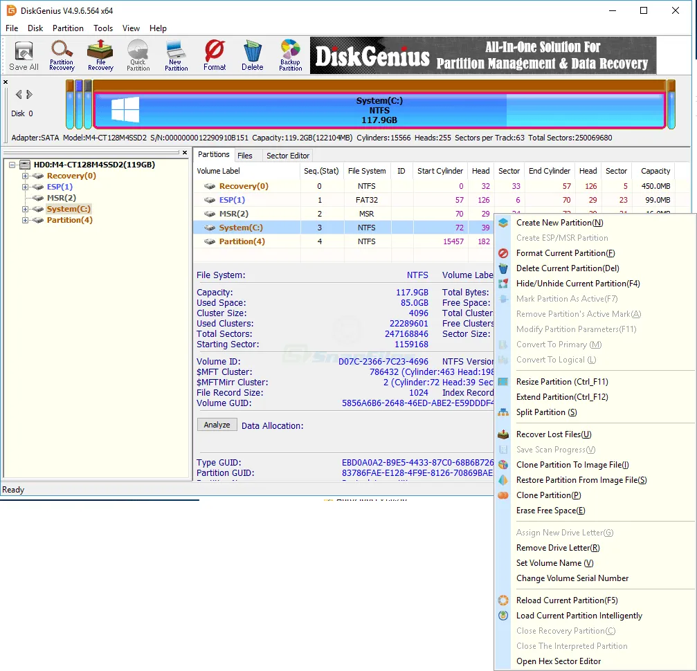 DiskGenius Screenshot 1