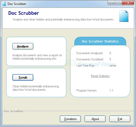 Doc Scrubber Screenshot 1