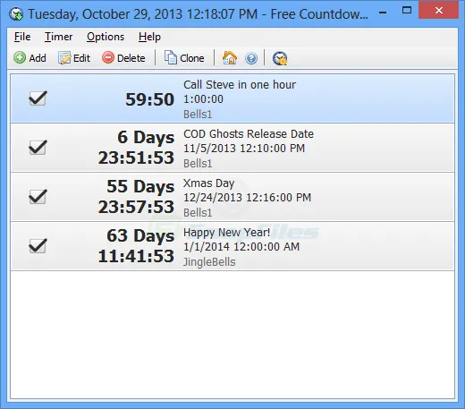 Free Countdown Timer Screenshot 1