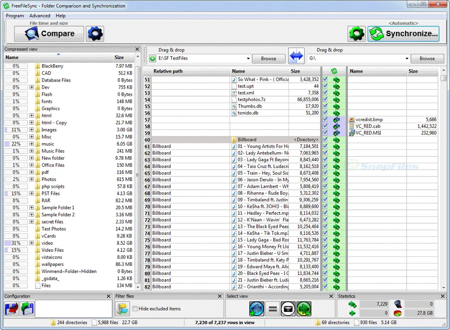 FreeFileSync Screenshot 1