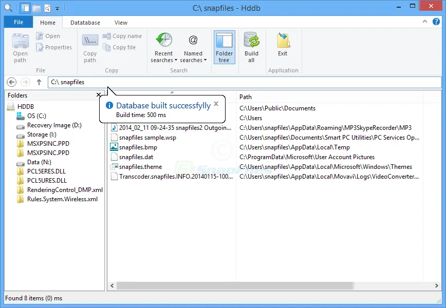 Hddb File Search Screenshot 2