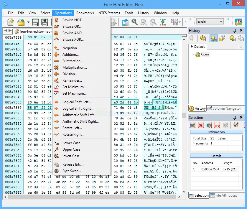 Free Hex Editor Neo Screenshot 2