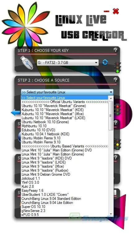 LiLi USB Creator (Linux Live) Screenshot 2