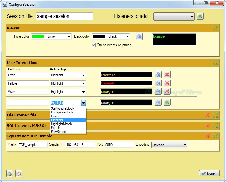 logview4net Screenshot 1