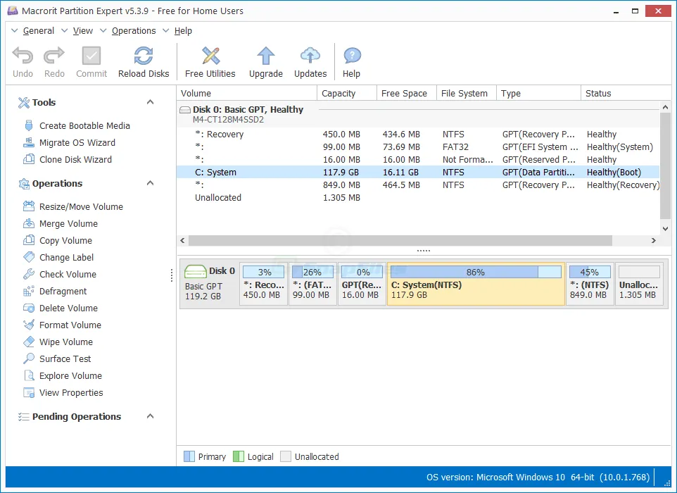 Macrorit Partition Expert Free Screenshot 1