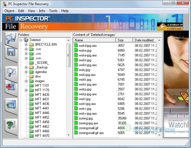 PC Inspector File Recovery Screenshot 1