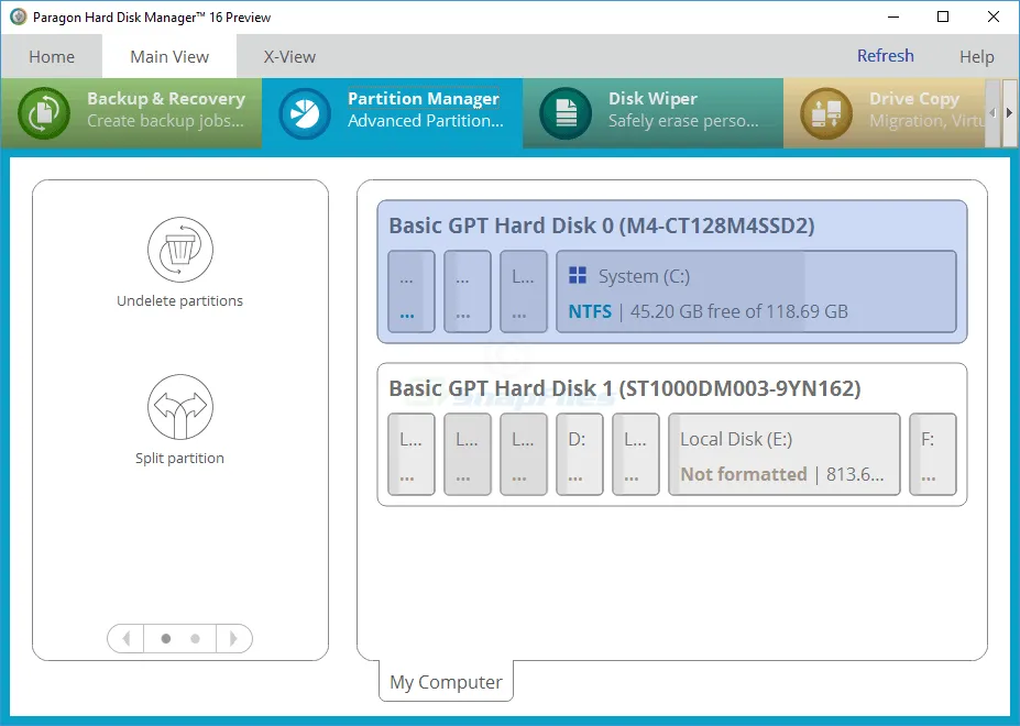 Free Hard Disk Manager (Preview) Screenshot 1