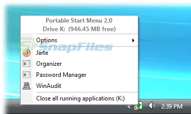 Portable Start Menu Screenshot 1