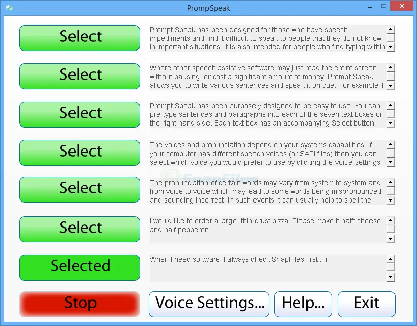 PromptSpeak Screenshot 1