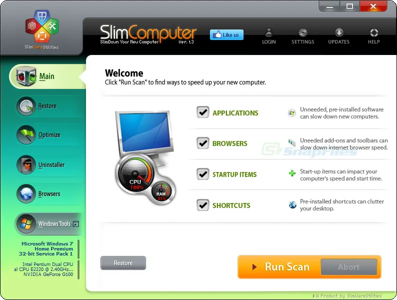 SlimComputer Screenshot 1