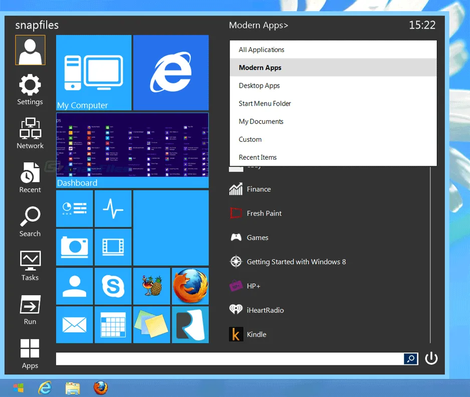 Start Menu Reviver Screenshot 2