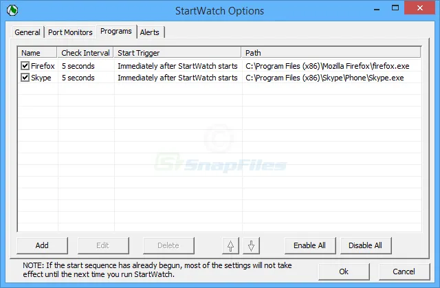 StartWatch Screenshot 2