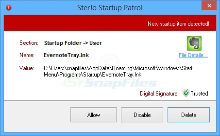 SterJo Startup Patrol Screenshot 2