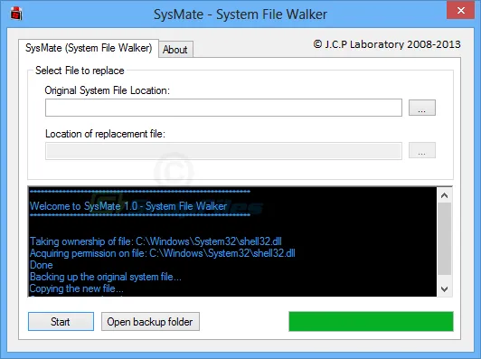 SysMate System File Walker Screenshot 2