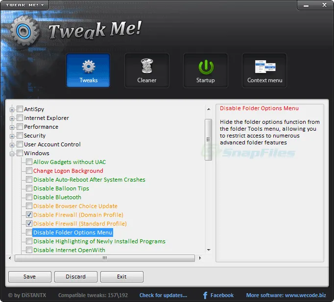 Tweak Me! Screenshot 1