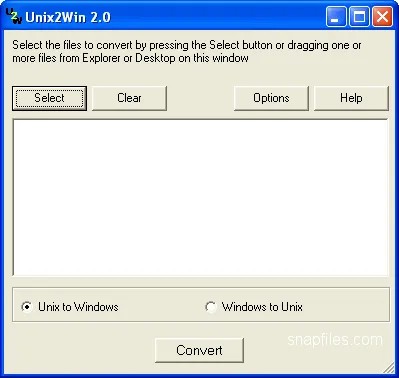 Unix2Win Screenshot 1