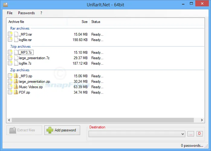 UnRarIt.Net Screenshot 1