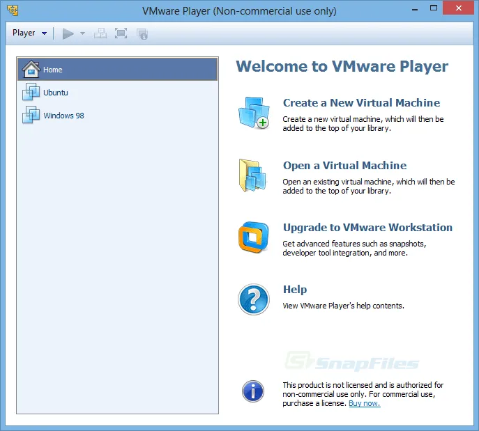 VMware Player Screenshot 1