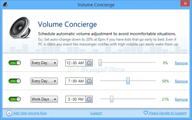 Volume Concierge Screenshot 1