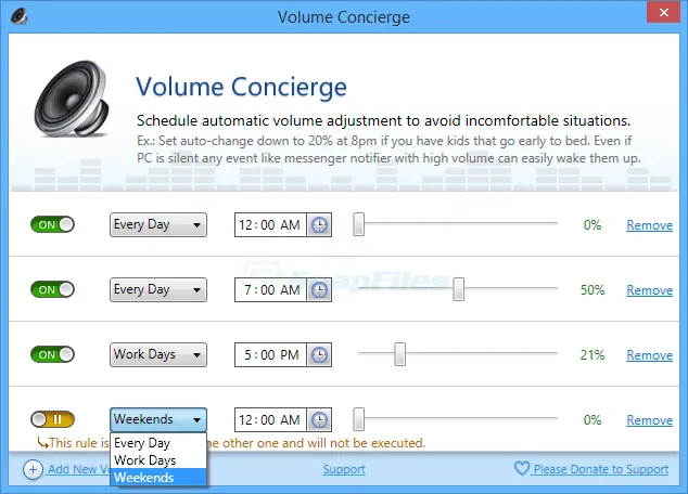 Volume Concierge Screenshot 2