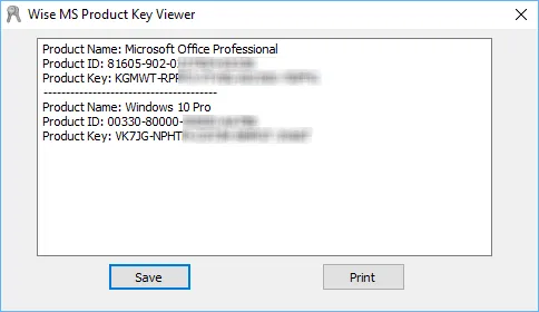 Wise Windows Key Finder Screenshot 1