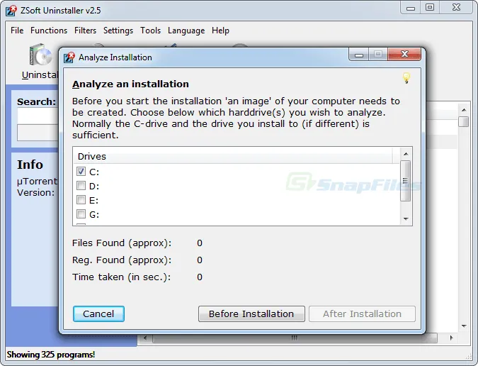 ZSoft Uninstaller Screenshot 2